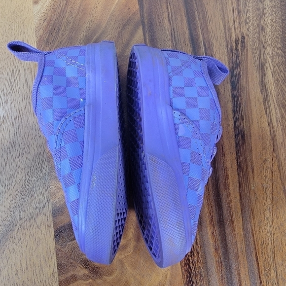 VANS Lo Pro Purple Checkered Canvas Lace Up Low Top Skate Shoes Kids Size 5 - Picture 10 of 15